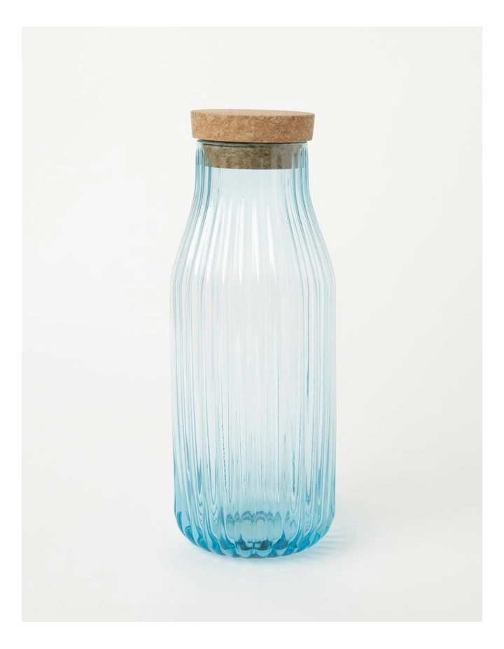 Vue Palma Carafe With Cork Lid Blue 1.1 Litre 1 Vue Palma Carafe With Cork Lid Blue 1.1 Litre