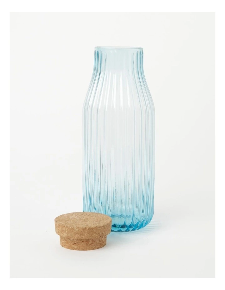 Vue Palma Carafe With Cork Lid Blue 1.1 Litre 2 Vue Palma Carafe With Cork Lid Blue 1.1 Litre - Image 2