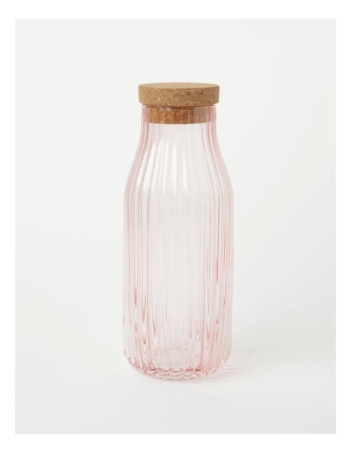 Vue Palma Carafe With Cork Lid Pink 1.1 Litre 1 Vue Palma Carafe With Cork Lid Pink 1.1 Litre