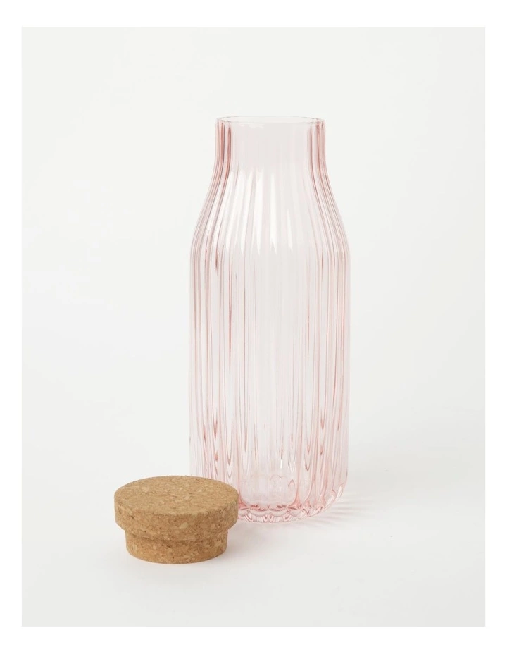 Vue Palma Carafe With Cork Lid Pink 1.1 Litre 3 Vue Palma Carafe With Cork Lid Pink 1.1 Litre - Image 3