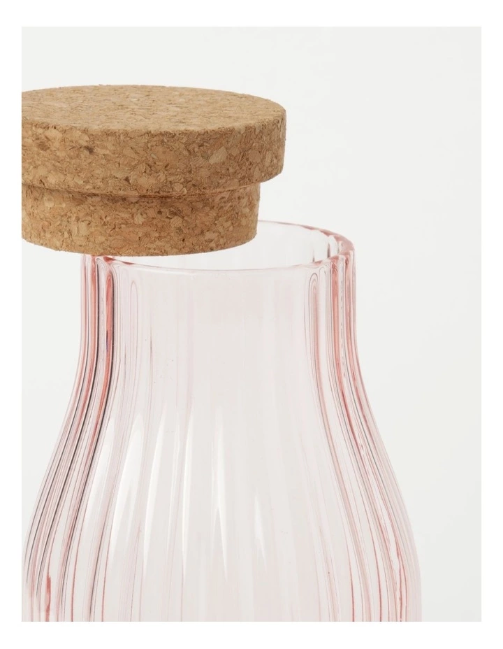 Vue Palma Carafe With Cork Lid Pink 1.1 Litre 4 Vue Palma Carafe With Cork Lid Pink 1.1 Litre - Image 4