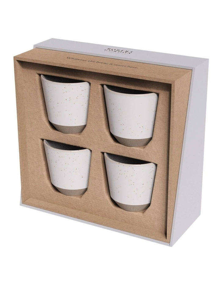 Robert Gordon Ritual Collection Latte Set - Speckled White with raw speckled clay 3 Robert Gordon Ritual Collection Latte Set - Speckled White with raw speckled clay - Image 3