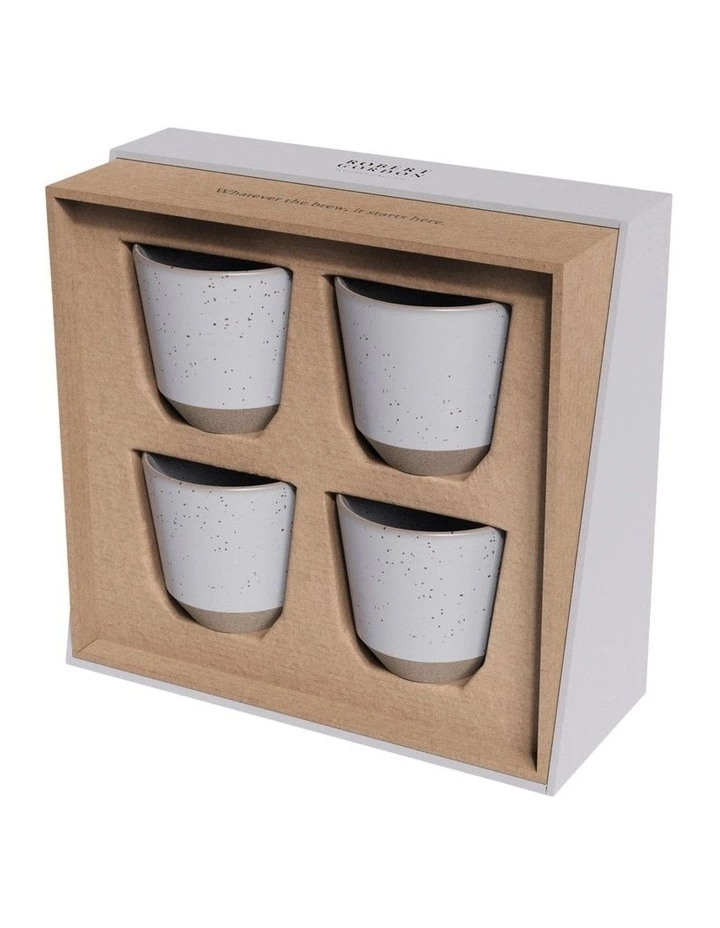 Robert Gordon Ritual Collection Latte Set - Matt Grey Blue with raw speckled clay 3 Robert Gordon Ritual Collection Latte Set - Matt Grey Blue with raw speckled clay - Image 3