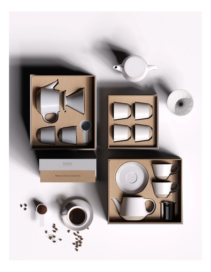 Robert Gordon Ritual Collection Latte Set - Matt Grey Blue with raw speckled clay 4 Robert Gordon Ritual Collection Latte Set - Matt Grey Blue with raw speckled clay - Image 4