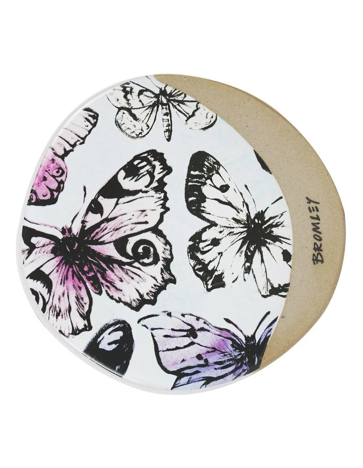 Robert Gordon X Bromley Coaster Rnd - Butterflies 1 Robert Gordon X Bromley Coaster Rnd - Butterflies