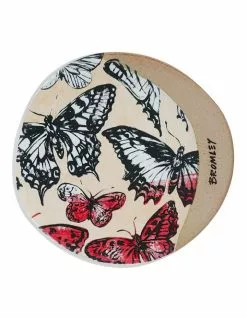 Robert Gordon X Bromley Coaster Rnd - Gold Butterflies