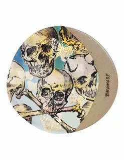 Robert Gordon X Bromley Coaster Rnd - Big Skulls