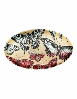 Robert Gordon X Bromley Platter Oval - Gold Butterflies