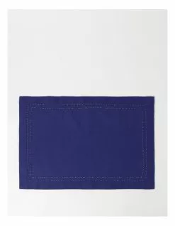 Heritage Elizabeth Placemat - Navy Blue