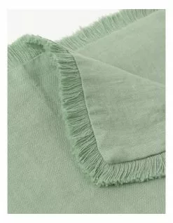 Australian House & Garden Fringed Linen Placemat Green 5 Australian House & Garden Fringed Linen Placemat Green -Dining Shop 830028430 3 720x928