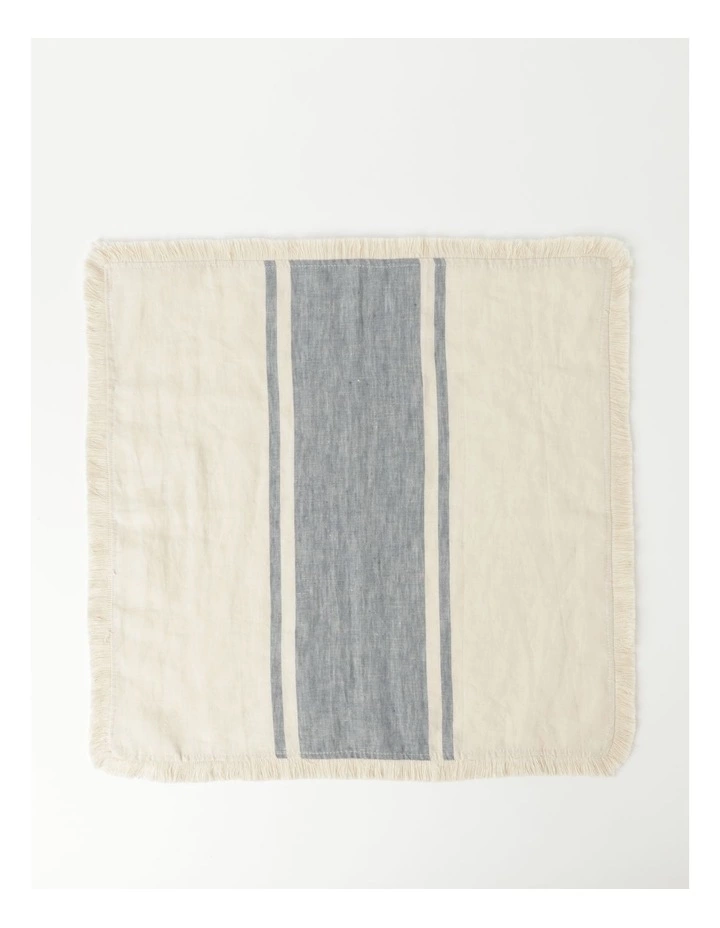 Australian House & Garden Yarn Dyed Linen Napkin Set Of 4 - Denim Blue 1 Australian House & Garden Yarn Dyed Linen Napkin Set Of 4 - Denim Blue