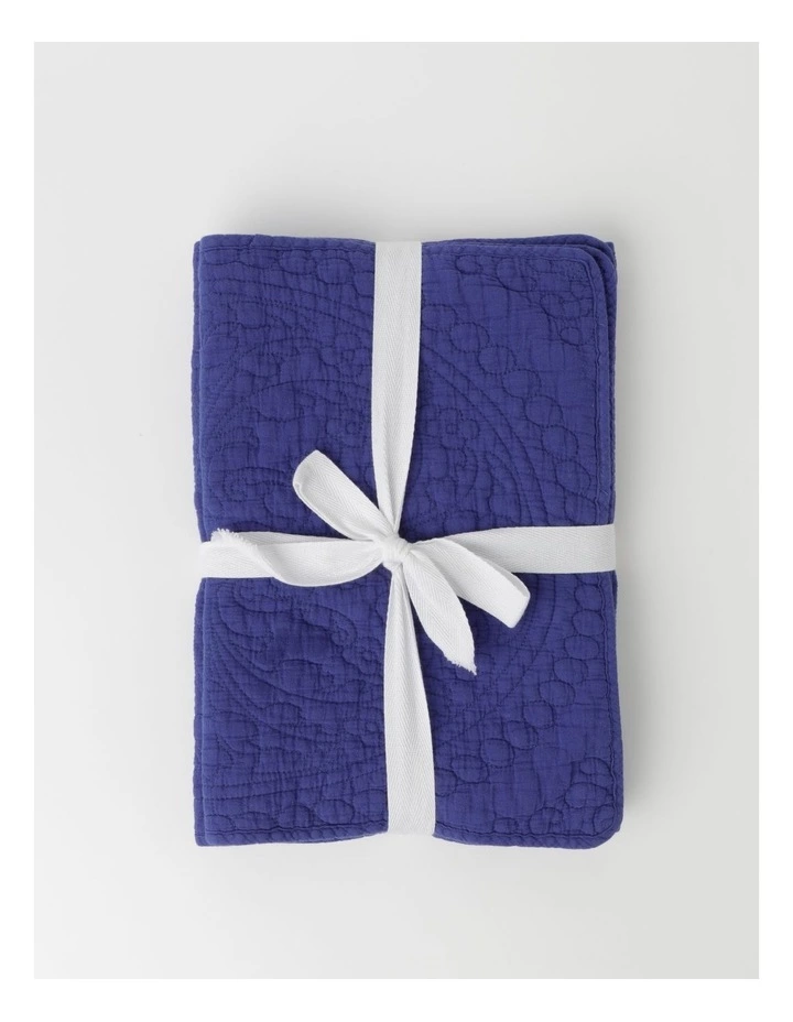 Heritage Quilted Placemat Pale Blue Set Of 4 4 Heritage Quilted Placemat Pale Blue Set Of 4 - Image 4