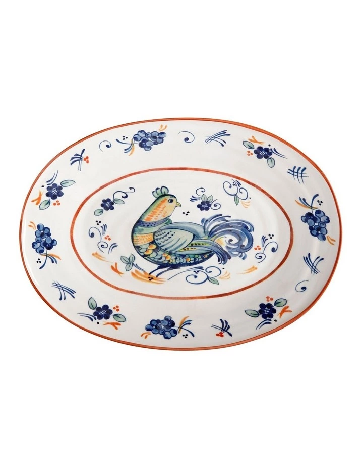 Casa Domani Gallo Oval Platter 45x33cm 1 Casa Domani Gallo Oval Platter 45x33cm