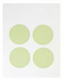 Vue Washable Paper 4pk Coaster - Aloe
