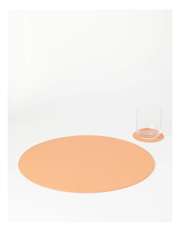Vue Washable Paper Placemat - Peach 3 Vue Washable Paper Placemat - Peach - Image 3
