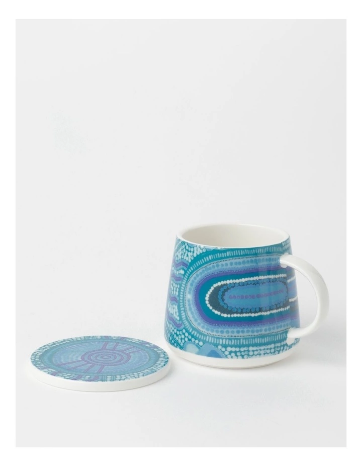 Emma Stenhouse x Vue Blue Meeting Place Mug and Coaster Set 2 Emma Stenhouse x Vue Blue Meeting Place Mug and Coaster Set - Image 2