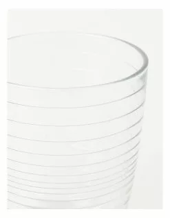 Vue Edith Small Ribbed Glass 340ml Set Of 6 -Dining Shop 835943320 3 720x928