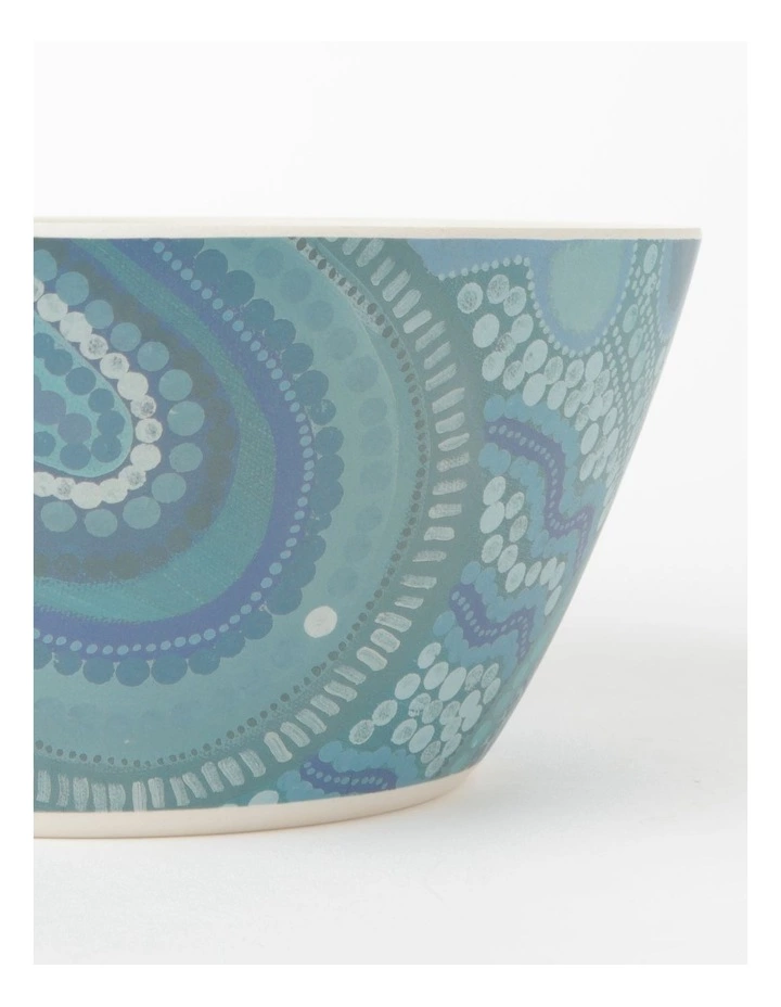 Emma Stenhouse x Vue Blue Meeting Place Bamboo Fibre Big Bowl 2 Emma Stenhouse x Vue Blue Meeting Place Bamboo Fibre Big Bowl - Image 2
