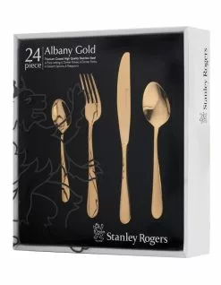 Stanley Rogers Albany Gold 24 Piece Cutlery Set