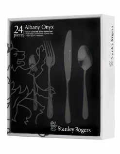 Stanley Rogers Albany24 Piece Cutlery Set Onyx