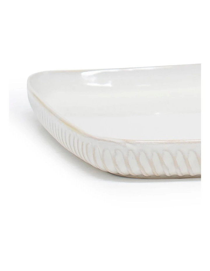 Salt&Pepper Amana Rectangle Platter - 38cm - White 2 Salt&Pepper Amana Rectangle Platter - 38cm - White - Image 2