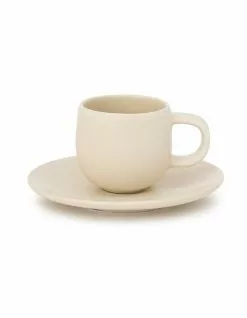 Salt&Pepper Hue Espresso Cup & Saucer - 85ml - Butter
