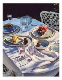 Salt&Pepper Kanoko Dinner Plate - 27cm - Blue 5 Salt&Pepper Kanoko Dinner Plate - 27cm - Blue -Dining Shop 848594350 3 720x928