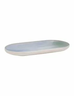 Salt&Pepper Kanoko Rectangle Platter - 28cm - Blue