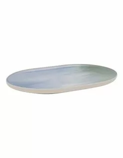 Salt&Pepper Kanoko Rectangle Platter - 40cm - Blue