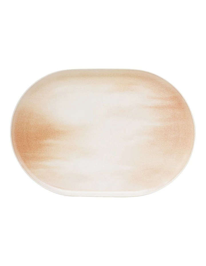 Salt&Pepper Kanoko Rectangle Platter - 40cm - Pink 2 Salt&Pepper Kanoko Rectangle Platter - 40cm - Pink - Image 2