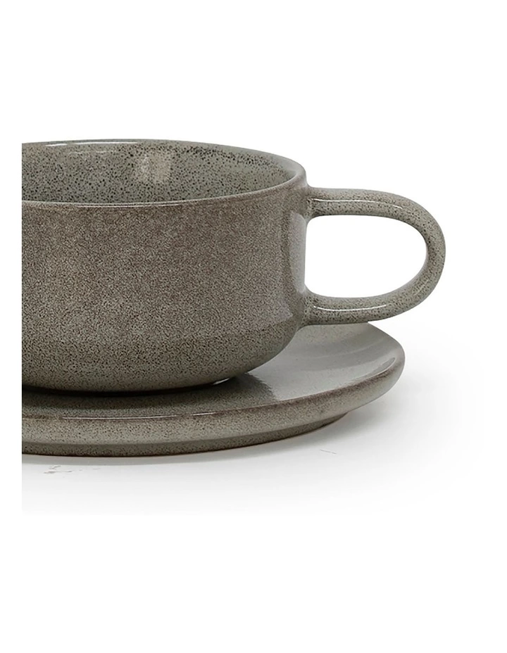 Salt&Pepper Relic Tea Cup & Saucer Set - 260ml - Moss 2 Salt&Pepper Relic Tea Cup & Saucer Set - 260ml - Moss - Image 2