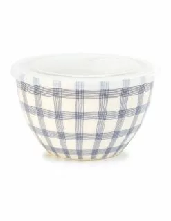 Salt&Pepper Lunch2Go 15cm Bowl With Lid Blue Gingham