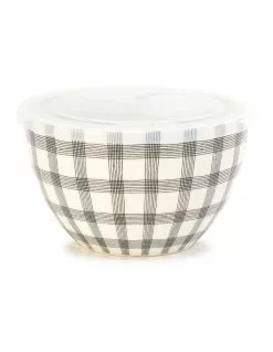 Salt&Pepper Lunch2Go 15cm Bowl With Lid Black Gingham