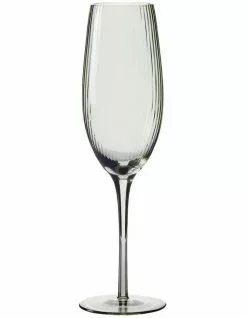 Salt&Pepper Amana Flute - 280ml - Set of 4 - Sage