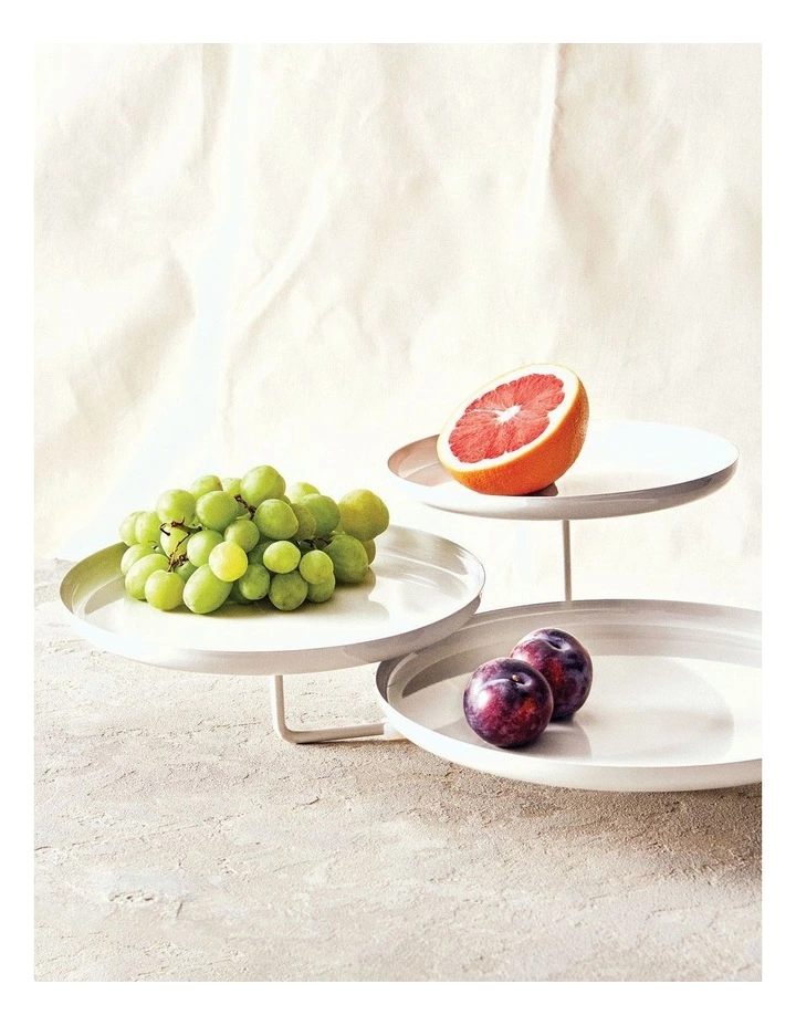 Salt&Pepper Amana 3 Tier Stand - White 2 Salt&Pepper Amana 3 Tier Stand - White - Image 2