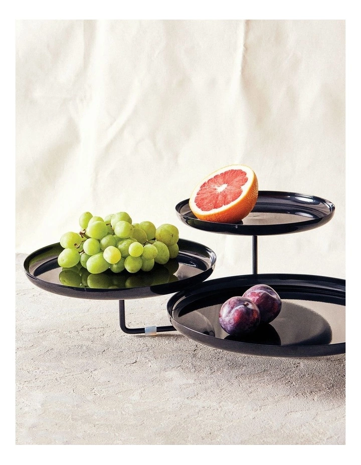 Salt&Pepper Amana 3 Tier Stand - Black 2 Salt&Pepper Amana 3 Tier Stand - Black - Image 2