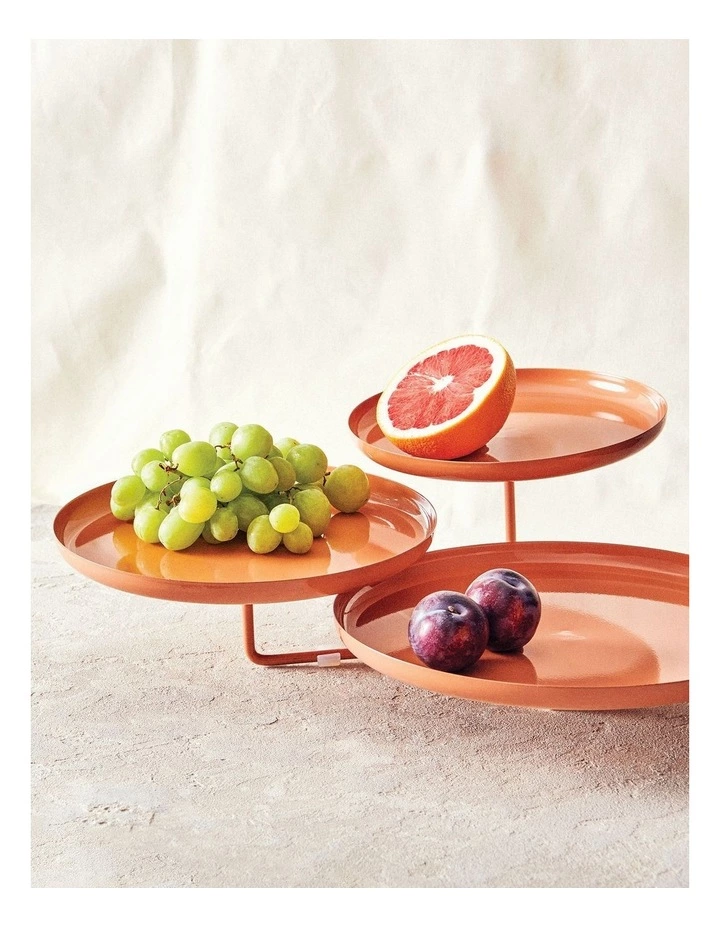 Salt&Pepper Amana 3 Tier Stand - Burnt Orange 2 Salt&Pepper Amana 3 Tier Stand - Burnt Orange - Image 2