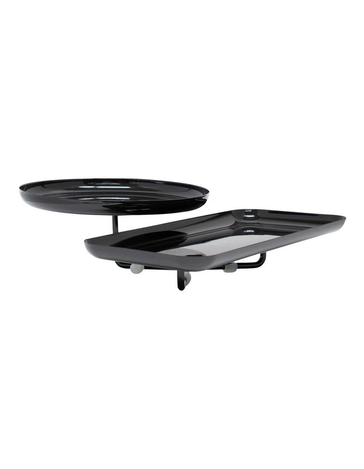 Salt&Pepper Amana 2 Tier Stand - Black 1 Salt&Pepper Amana 2 Tier Stand - Black