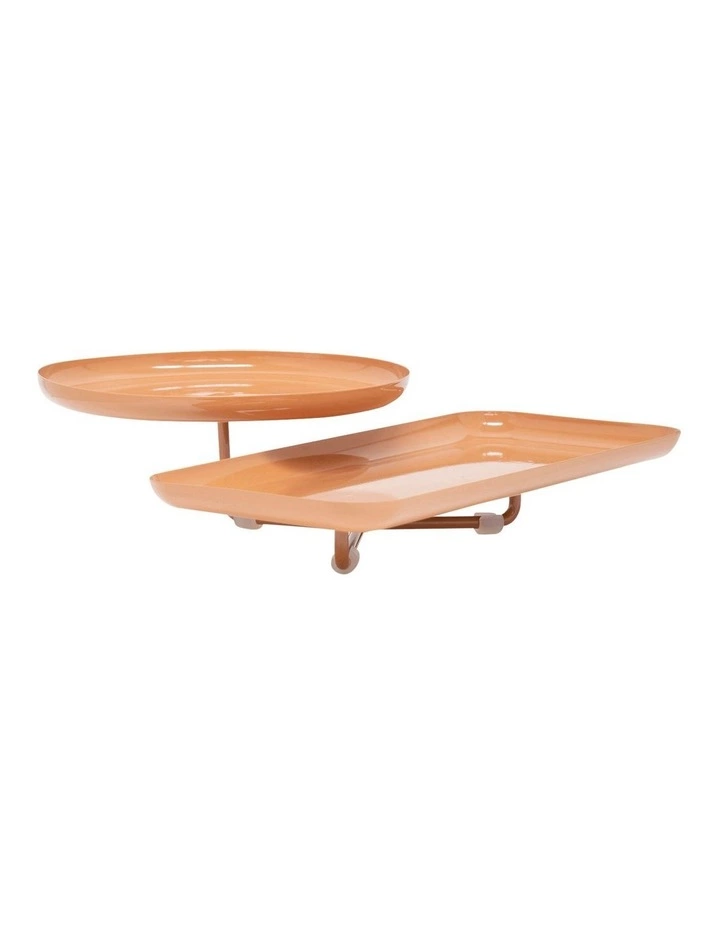 Salt&Pepper Amana 2 Tier Stand - Burnt Orange 1 Salt&Pepper Amana 2 Tier Stand - Burnt Orange