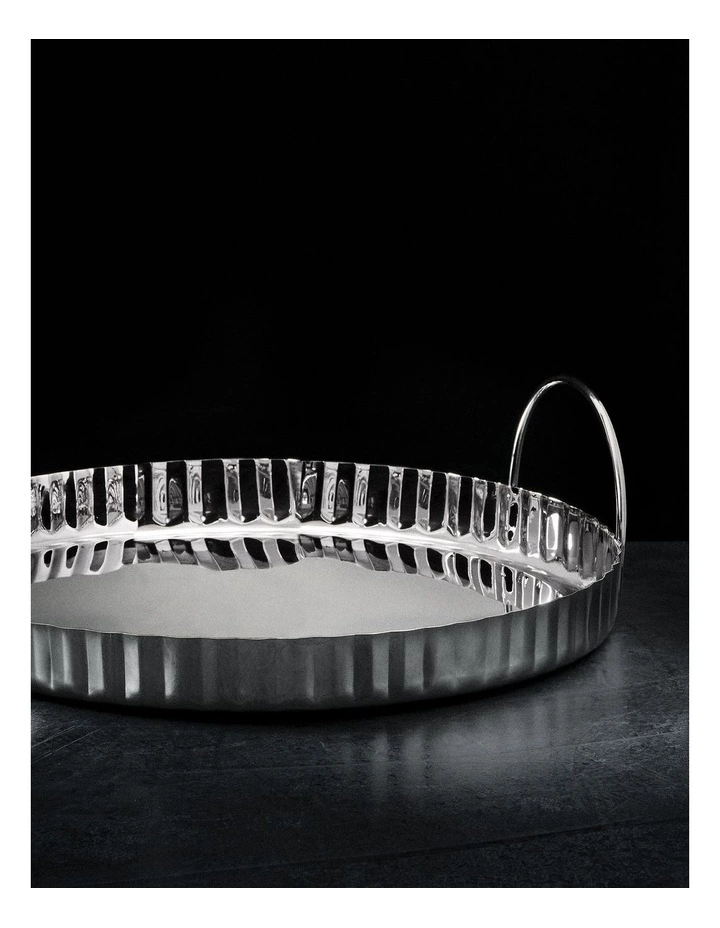 Salt&Pepper Parker Round Bar Tray With Handles - 33cm 2 Salt&Pepper Parker Round Bar Tray With Handles - 33cm - Image 2