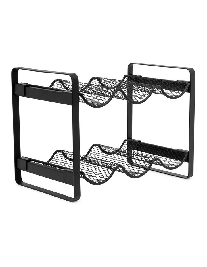 Salt&Pepper Bond Wave Wine Rack - For 6 Bottles 1 Salt&Pepper Bond Wave Wine Rack - For 6 Bottles