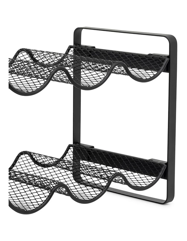 Salt&Pepper Bond Wave Wine Rack - For 6 Bottles 2 Salt&Pepper Bond Wave Wine Rack - For 6 Bottles - Image 2