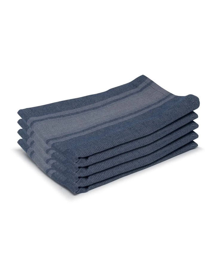 Salt&Pepper Cape Napkin - 45cm - Set of 4 - Dusty Blue 3 Salt&Pepper Cape Napkin - 45cm - Set of 4 - Dusty Blue - Image 3