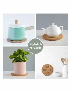 Life Tree Cork Trivets 4 Pack - 18.5cm -Dining Shop 848670670 5 720x928
