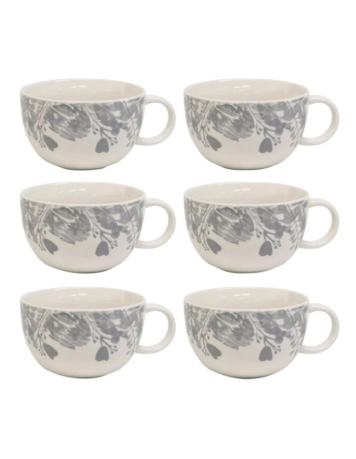 Salt&Pepper Neri Breakfast Cup - 400ml - Cloud - Set of 6 1 Salt&Pepper Neri Breakfast Cup - 400ml - Cloud - Set of 6