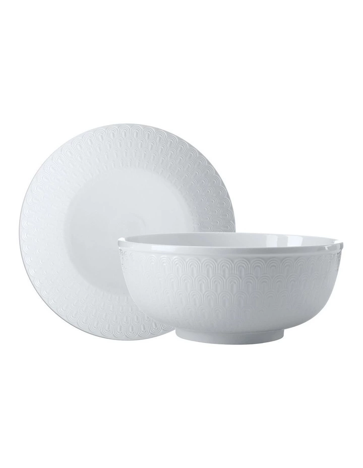 Maxwell & Williams Dalston Serving Set 2pc Boxed 1 Maxwell & Williams Dalston Serving Set 2pc Boxed