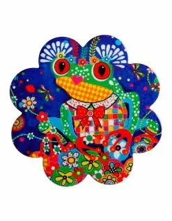 Maxwell & Williams Donna Sharam Rainbow Jungle Ceramic Flower Coaster 10cm Tiger