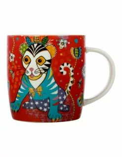Maxwell & Williams Donna Sharam Rainbow Jungle Mug 370ML Tiger Gift Boxed