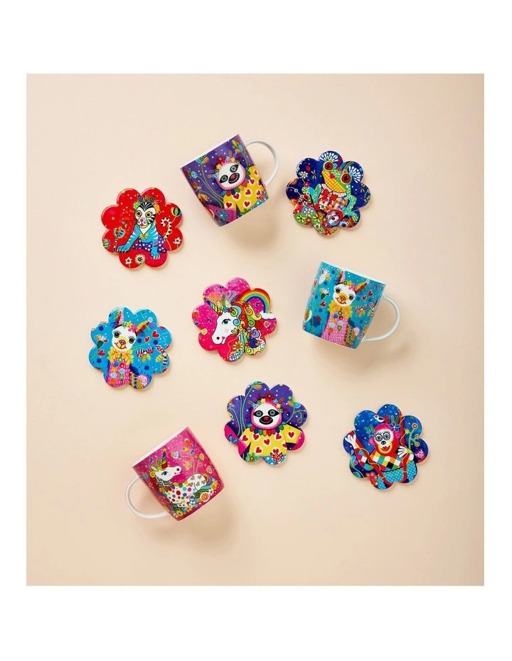 Maxwell & Williams Donna Sharam Rainbow Jungle Mug 370ML Tiger Gift Boxed 2 Maxwell & Williams Donna Sharam Rainbow Jungle Mug 370ML Tiger Gift Boxed - Image 2