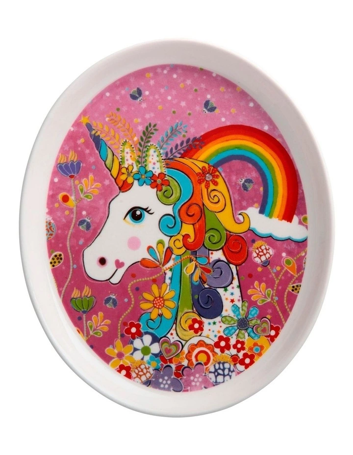 Maxwell & Williams Donna Sharam Rainbow Jungle Plate 16cm Rainbow Unicorn Gift Boxed 1 Maxwell & Williams Donna Sharam Rainbow Jungle Plate 16cm Rainbow Unicorn Gift Boxed
